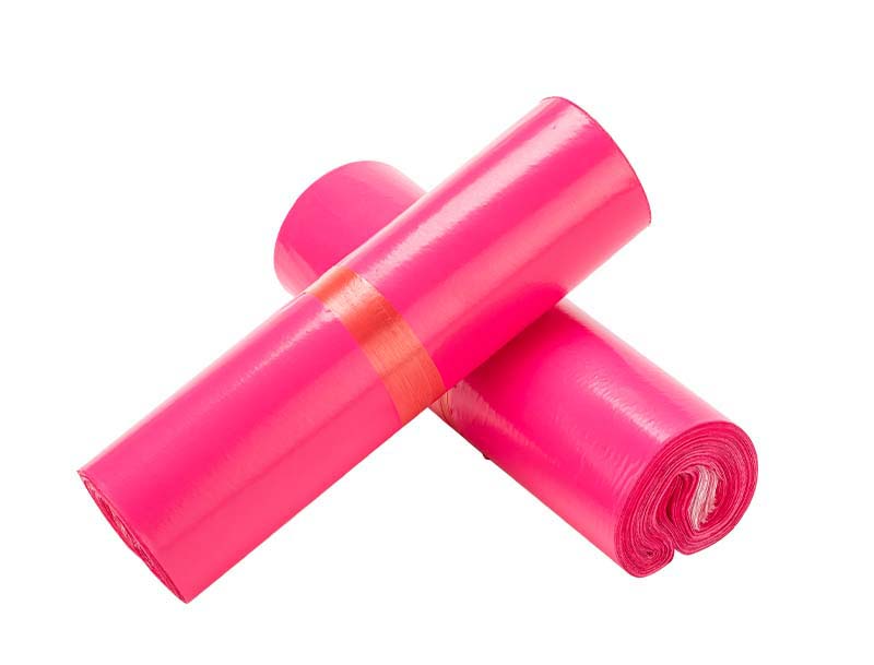 蚌山玫红色快递袋-02